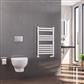 Defford 800 x 500mm Towel Rail Gloss White