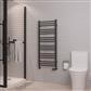 Corinium Round 1200 x 500 Towel Rail Matt Anthracite