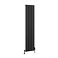 Malmesbury 1800 x 375 Aluminium Radiator Matt Black