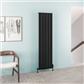 Malmesbury 1800 x 470 Aluminium Radiator Matt Black