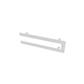 Universal Double Flat Style Towel Hanger 565mm Matt White