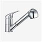 Kitchen Basin Mixer Mono Tap with Pull Out Rinser - Chrome