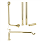 Roll Top Bath Waste Pack - Brushed Brass