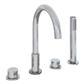 Meriden 4 Tap Hole Bath Shower Mixer Tap Chrome