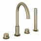 Meriden 4 Tap Hole Bath Shower Mixer Tap Brushed Brass