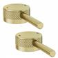 (Single) Meriden Half Knurling Tap Handle for Freestanding Bath Tap Brushed Brass