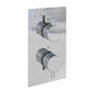 Meriden Twin Thermostatic Concealed Shower Valve - Chrome