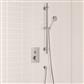 Shower Bundle with Concealed Valve & Round Slider Rail Shower Kit - Chrome